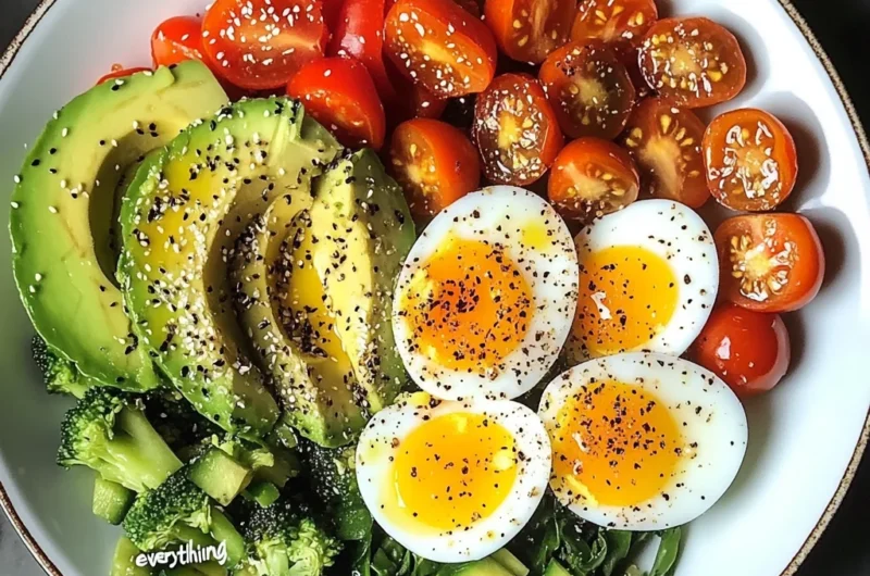 Everything-Seasoned Veggie & Egg Power Plate