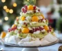 Festive Aussie Pavlova Tree with Lemon Myrtle Pistachio Cream & Native Citrus Jewels