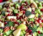 Festive Broccoli Salad with Honeycrisp Apples, Cranberries, Pecans & Pomegranate Jewels