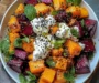 Golden Roasted Pumpkin & Beet Salad with Creamy Ricotta Clouds