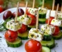 Greek Feta & Cucumber Bite Skewers