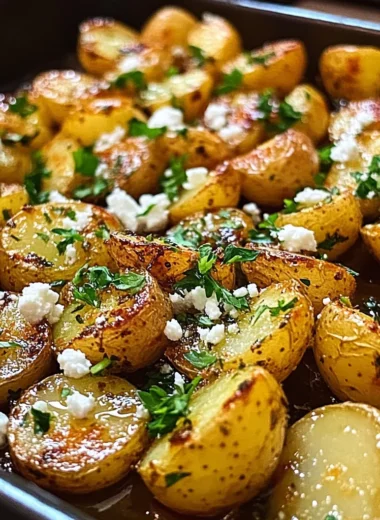 Greek Roast Potatoes With Lemon And Feta