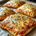 Homemade Easy Cheesy Pizza Pockets