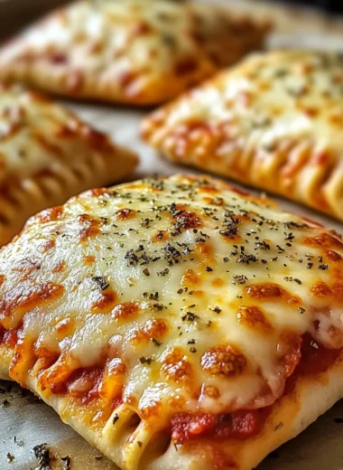 Homemade Easy Cheesy Pizza Pockets