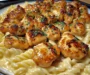 Honey Butter Garlic Chicken Bites with Cheesy Alfredo Twisted Pasta