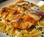 Lemon Garlic Butter Chicken with Creamy Parmesan Bowtie Pasta