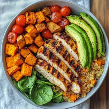 Loaded Grilled Chicken & Sweet Potato Power Bowl