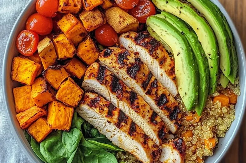 Loaded Grilled Chicken & Sweet Potato Power Bowl