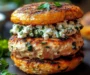 Mediterranean Greek Chicken Burgers with Herbs and Feta