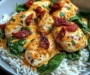 Modern Twist Creamy Paprika Chicken with Buttered Rice, Spinach & SunDried Tomatoes