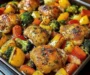 One-Pan Baked Chicken Thighs with Veggies & Herbs