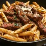 One-Pan Bold Honey BBQ Steak Penne