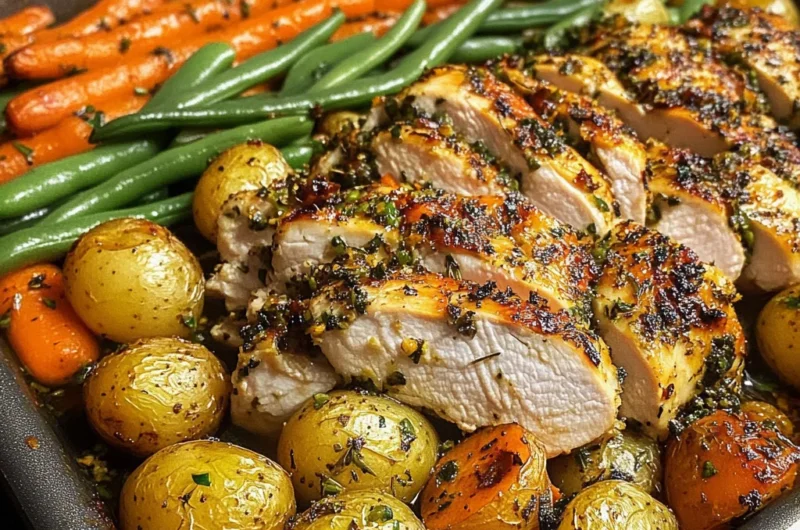 One-Pan Herb Roasted Chicken Breast with Veggies