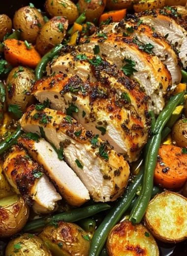 One-Pan Herb Roasted Chicken Breast with Veggies