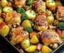 One-Pan Roasted Chicken Thighs with Veggies & Potatoes