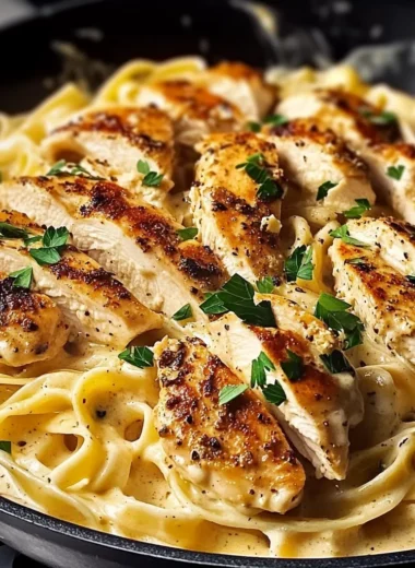 One-Skillet Spicy Cajun Chicken Alfredo