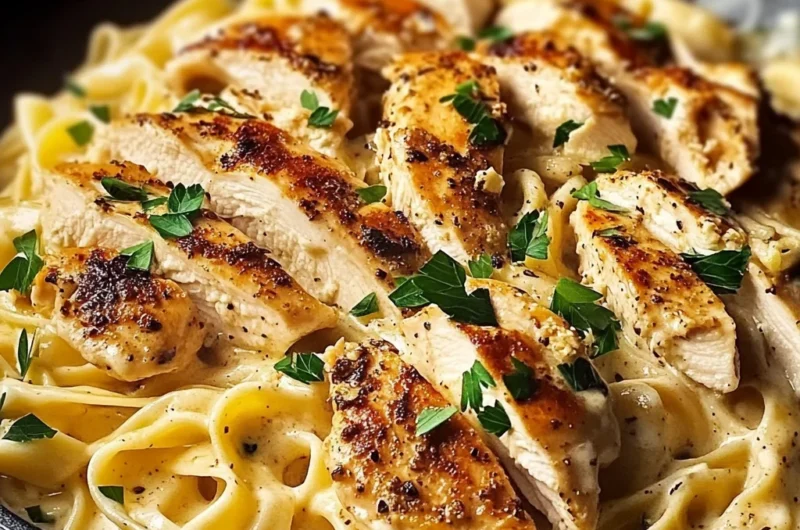 One-Skillet Spicy Cajun Chicken Alfredo