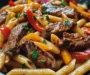 One-Skillet Spicy Honey Steak & Pasta