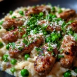 One Pan Creamy Honey Parmesan Sausage And Rice