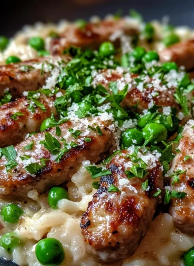 One Pan Creamy Honey Parmesan Sausage And Rice