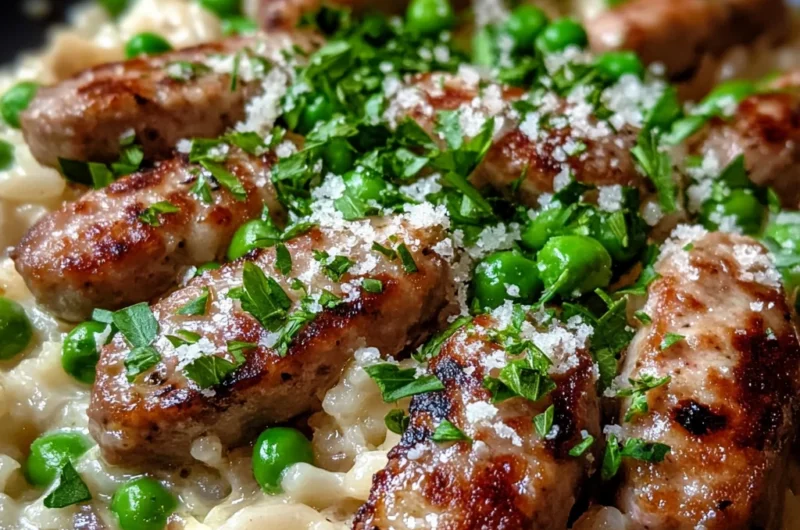 One Pan Creamy Honey Parmesan Sausage And Rice
