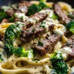 One Pan Pepper Jack Steak Alfredo