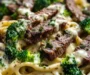 One Pan Pepper Jack Steak Alfredo