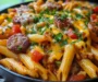 One Pan Smoky Ranch BBQ Sausage Penne