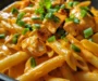 One Pot Creamy Bold Buffalo Ranch Chicken Pasta