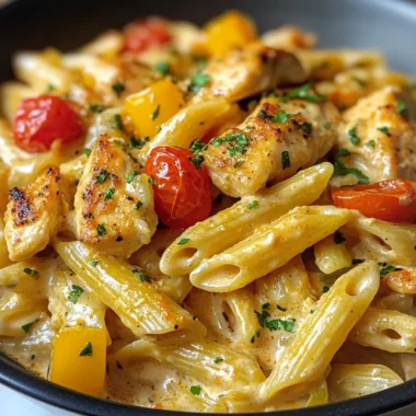 One Pot Creamy Cajun Chicken and Cheddar Pasta