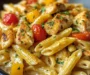 One Pot Creamy Cajun Chicken and Cheddar Pasta