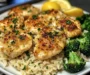 Savory Parmesan Chicken Bites with Garlic Rice and Broccoli