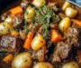 Slow-Cooked Beef Stew with Thyme, Baby Potatoes & Caramelized Veggies