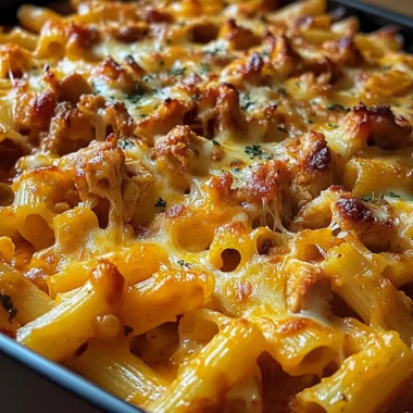 Smoky BBQ Chicken & Cheddar Pasta Bake
