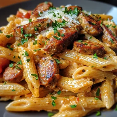 Spicy Cajun Sausage and Chicken Pasta