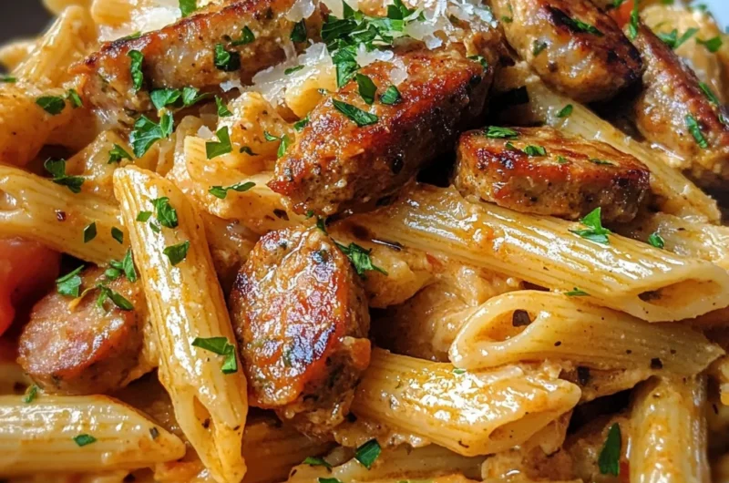 Spicy Cajun Sausage and Chicken Pasta