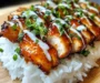 Sticky Honey BBQ Ranch Chicken Rice