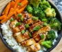 Sticky Teriyaki Chicken Power Bowl with Veggies & Rice
