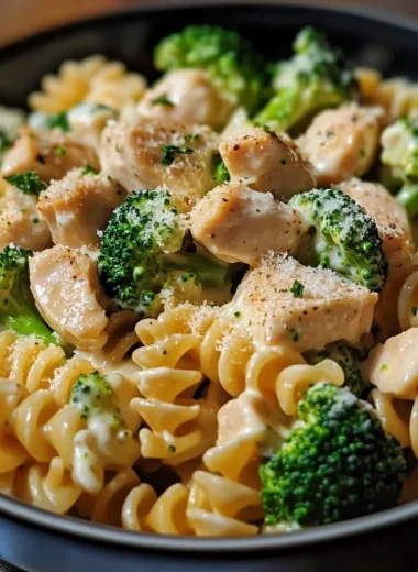 Super Creamy Chicken & Broccoli Pasta Twist