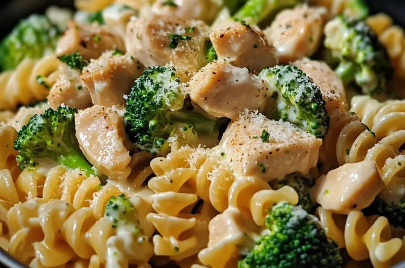 Super Creamy Chicken & Broccoli Pasta Twist