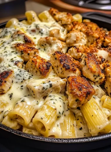ThreeCheese Cajun Chicken Rigatoni in Garlic Cream Sauce