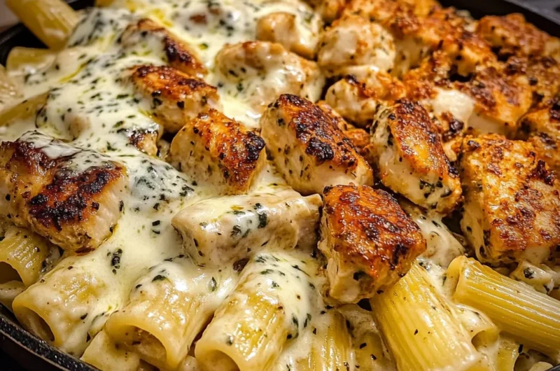 ThreeCheese Cajun Chicken Rigatoni in Garlic Cream Sauce