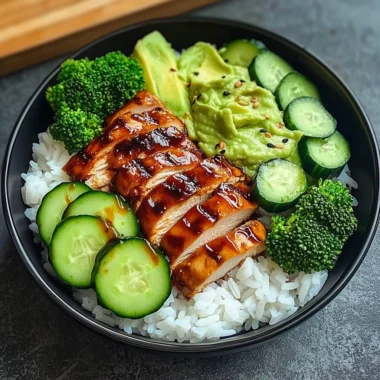 Ultimate BBQ Chicken Rice Bowl Healthy Flavor-Packed