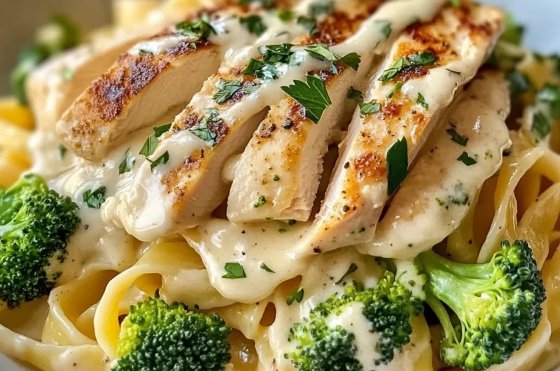 Ultimate Creamy Chicken Alfredo with Broccoli