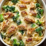 Ultimate Creamy Chicken & Broccoli Alfredo Bake
