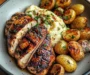 Ultimate Grilled Chicken with Creamy Garlic Mash & Herb Potatoes