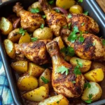 Ultimate Oven-Roasted Chicken Drumsticks & Potatoes Delight