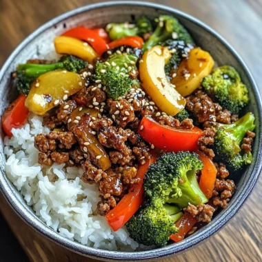 Ultimate Spicy Ground Beef & Veggie Power Bowl