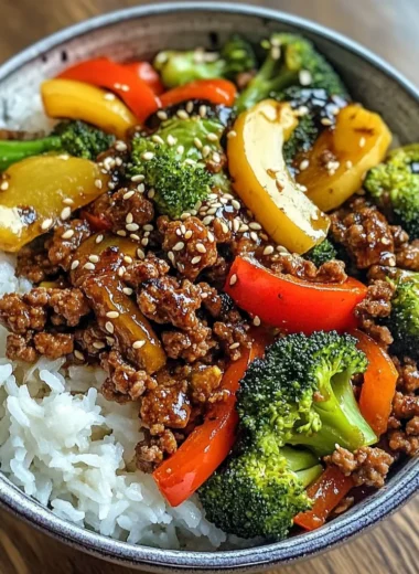 Ultimate Spicy Ground Beef & Veggie Power Bowl
