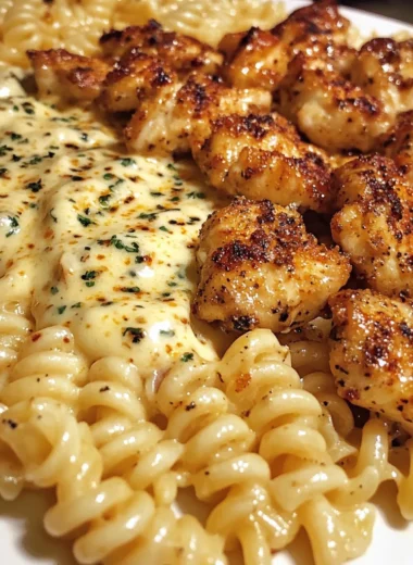 Velveeta Alfredo Chicken Rotini in Cajun Garlic Butter